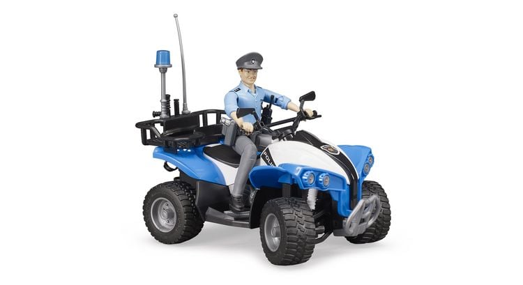 Produktbild: bruder 63010 bworld Polizei-Quad mit Polizist