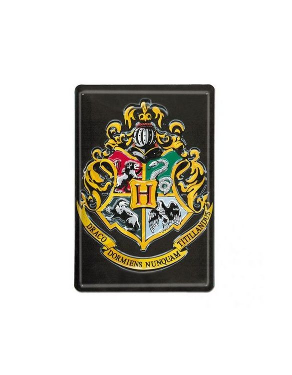 Produktbild: HARRY POTTER - Blechschild Pr&auml;gung - Hogwarts