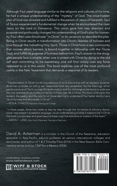 Produktbild: Transformation in Christ