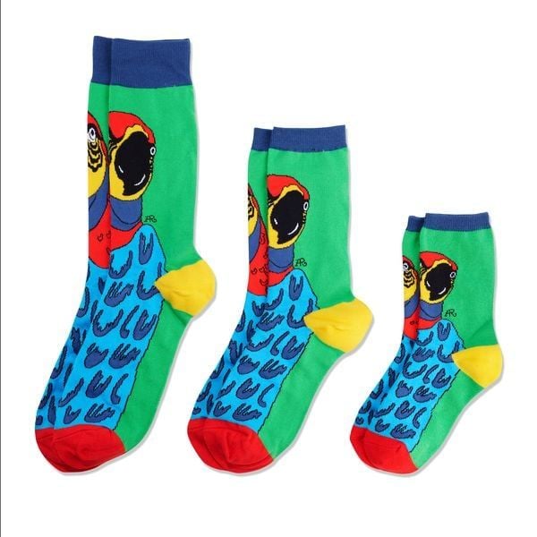 Produktbild: SUPERFAN Socken Family Pack "Und der Superpapagei"