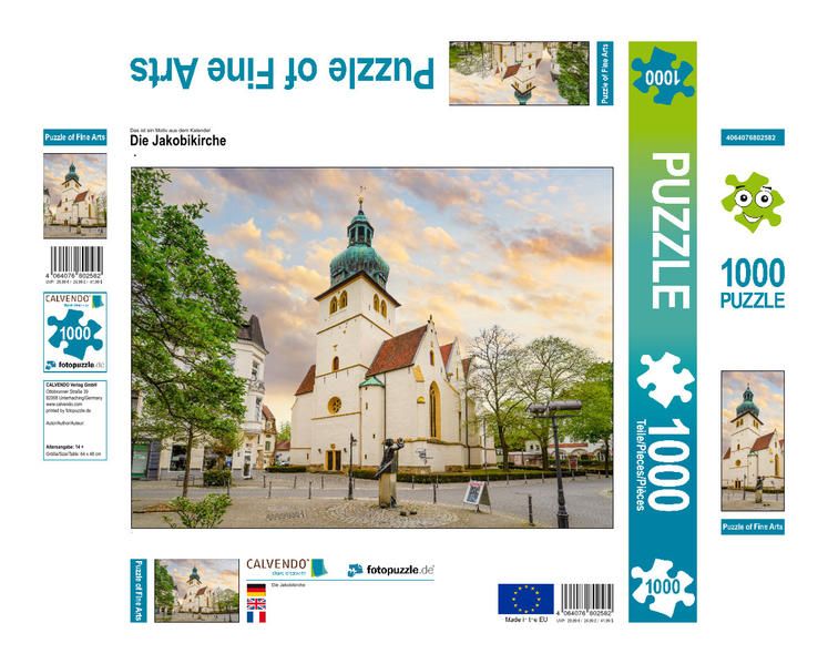 Produktbild: CALVENDO Puzzle Die Jakobikirche | 1000 Teile Lege-Gr&ouml;&szlig;e 64x48cm Foto-Puzzle f&uuml;r gl&uuml;ckliche Stunden
