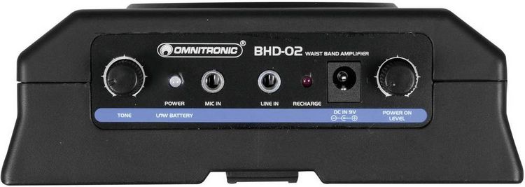 Produktbild: Omnitronic BHD-02 Mobiler PA Lautsprecher 50cm 2 Zoll batteriebetrieben 1St.