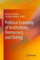 Produktbild: Political Economy of Institutions, Democracy and Voting