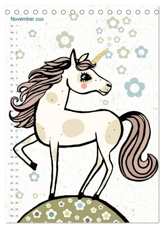 Produktbild: Tierische Motive von Little Miss Arty Illustrationen (Tischkalender 2026 DIN A5 hoch), CALVENDO Monatskalender