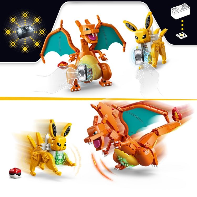 Produktbild: LEGO Pok&eacute;mon SMART Play: Ultimativer Showdown zwischen Glurak und Blitza All-in-1 Set 72167