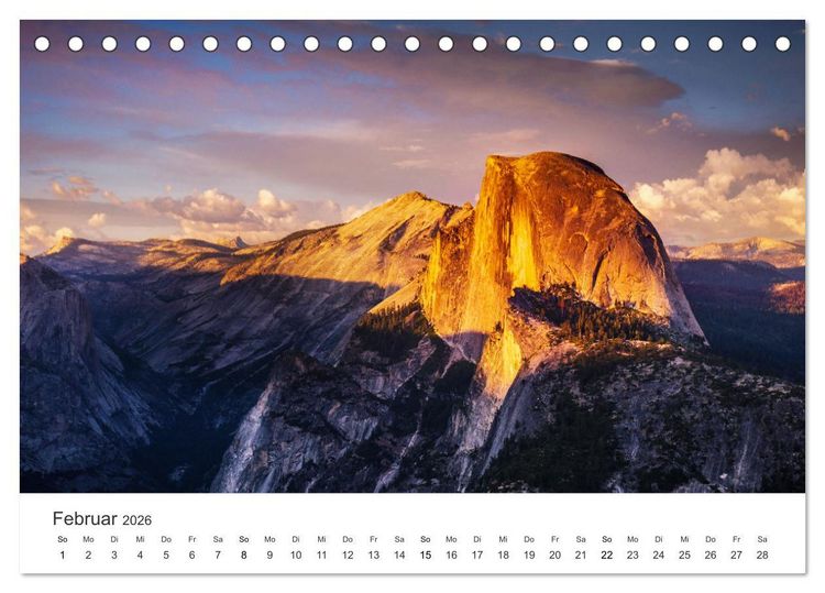 Produktbild: Yosemite - Einzigartige Naturspektakel (Tischkalender 2026 DIN A5 quer), CALVENDO Monatskalender