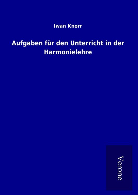 Produktbild: Aufgaben f&uuml;r den Unterricht in der Harmonielehre