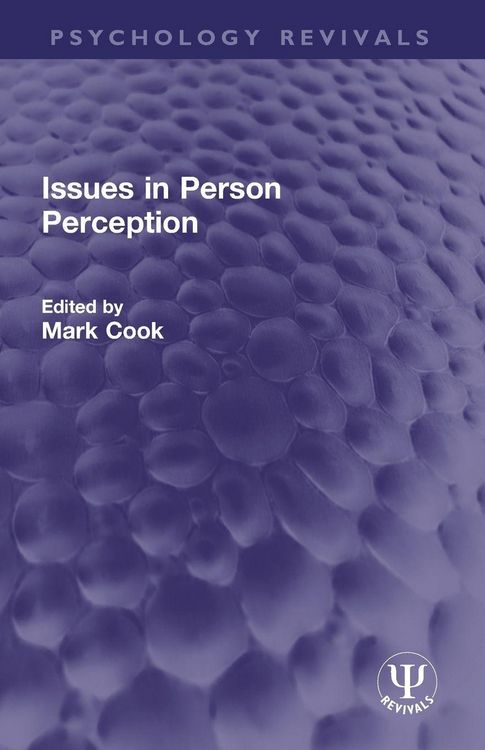 Produktbild: Issues in Person Perception