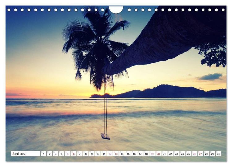 Produktbild: Seychellen Strandfeeling (Wandkalender 2027 DIN A4 quer), CALVENDO Monatskalender