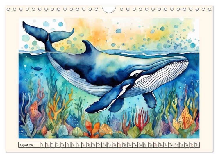 Produktbild: Geheimnisvolle Unterwasserwelten (Wandkalender 2026 DIN A4 quer), CALVENDO Monatskalender