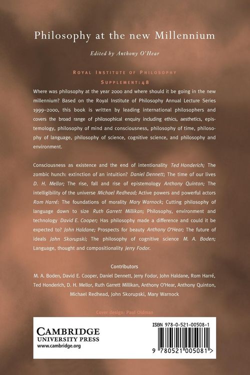 Produktbild: Philosophy at the New Millennium
