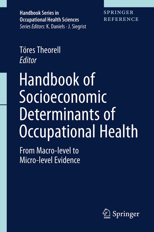 Produktbild: Handbook of Socioeconomic Determinants of Occupational Health