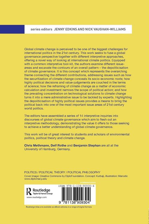 Produktbild: Interpretive Approaches to Global Climate Governance
