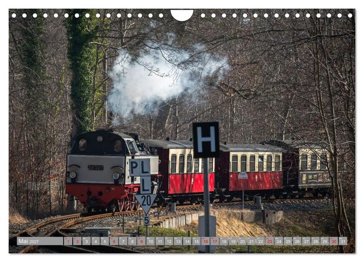 Produktbild: Molli- Mecklenburgische B&auml;derbahn (Wandkalender 2027 DIN A4 quer), CALVENDO Monatskalender