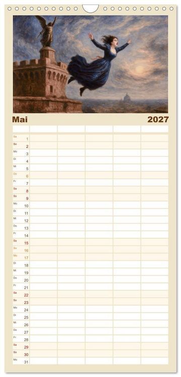 Produktbild: Familienplaner 2027 - Die ber&uuml;hmtesten Opern der Welt mit 5 Spalten (Wandkalender, 21 x 45 cm) CALVENDO