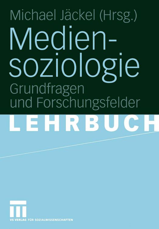 Produktbild: Mediensoziologie