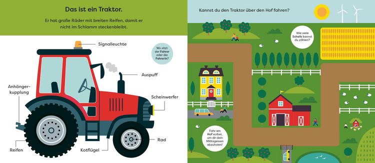 Produktbild: Tut, Tut! &ndash; Mein Schiebebuch: Lass uns Traktor fahren!