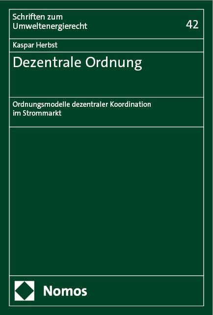 Produktbild: Dezentrale Ordnung
