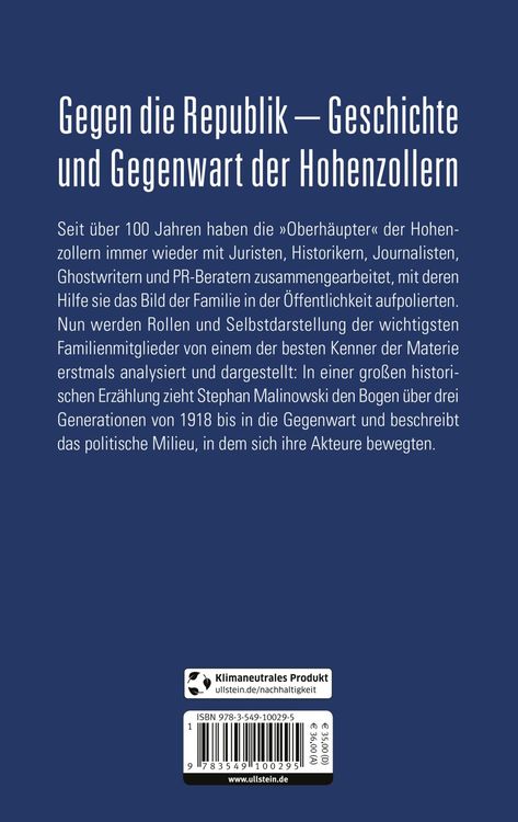 Produktbild: Die Hohenzollern und die Nazis