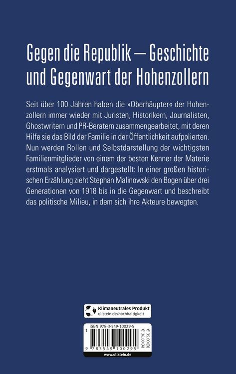 Produktbild: Die Hohenzollern und die Nazis