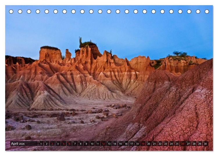 Produktbild: Kolumbien Impressionen (Tischkalender 2026 DIN A5 quer), CALVENDO Monatskalender