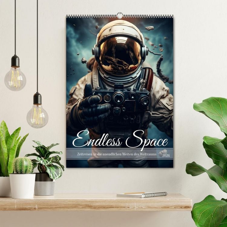 Produktbild: Endless Space - Zeitreisen in die unendlichen Weites des Weltraums (Wandkalender 2026 DIN A2 hoch), CALVENDO Monatskalender