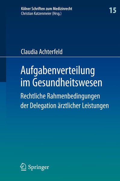 Produktbild: Aufgabenverteilung im Gesundheitswesen
