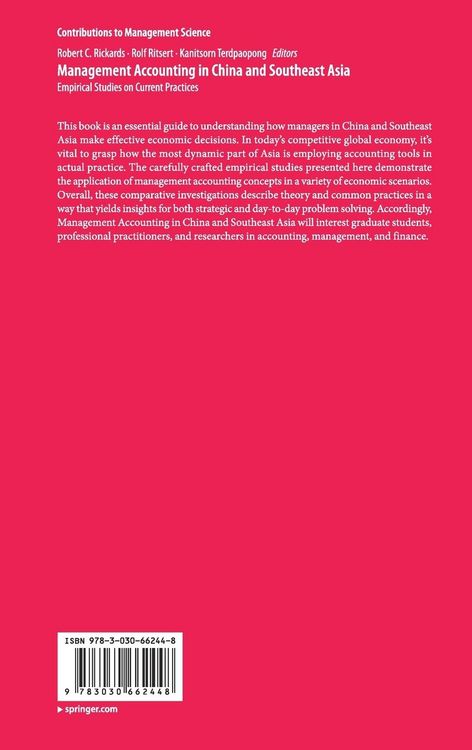 Produktbild: Management Accounting in China and Southeast Asia