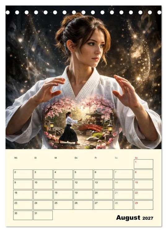 Produktbild: Seele des Kriegers (Tischkalender 2027 DIN A5 hoch), CALVENDO Monatskalender