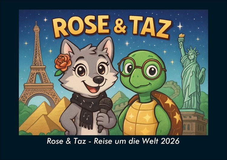 Produktbild: Rose & Taz - Reise um die Welt 2026 Fotokalender DIN A4