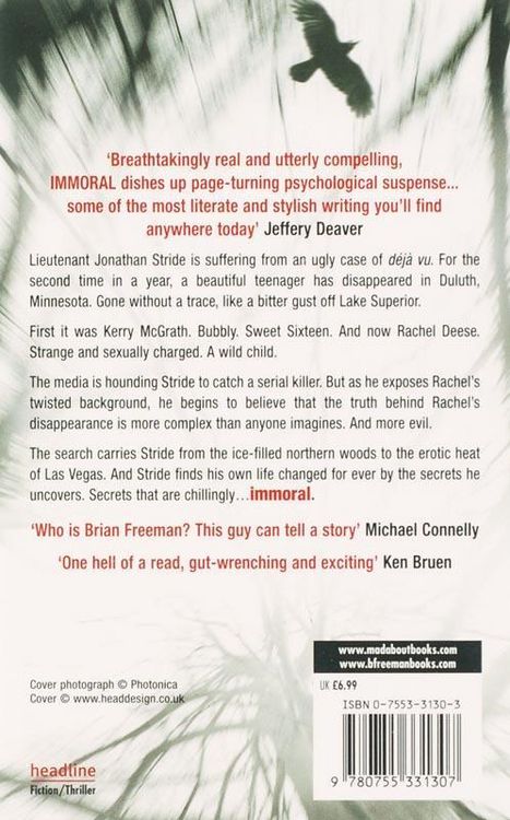 Produktbild: Immoral (Jonathan Stride Book 1)