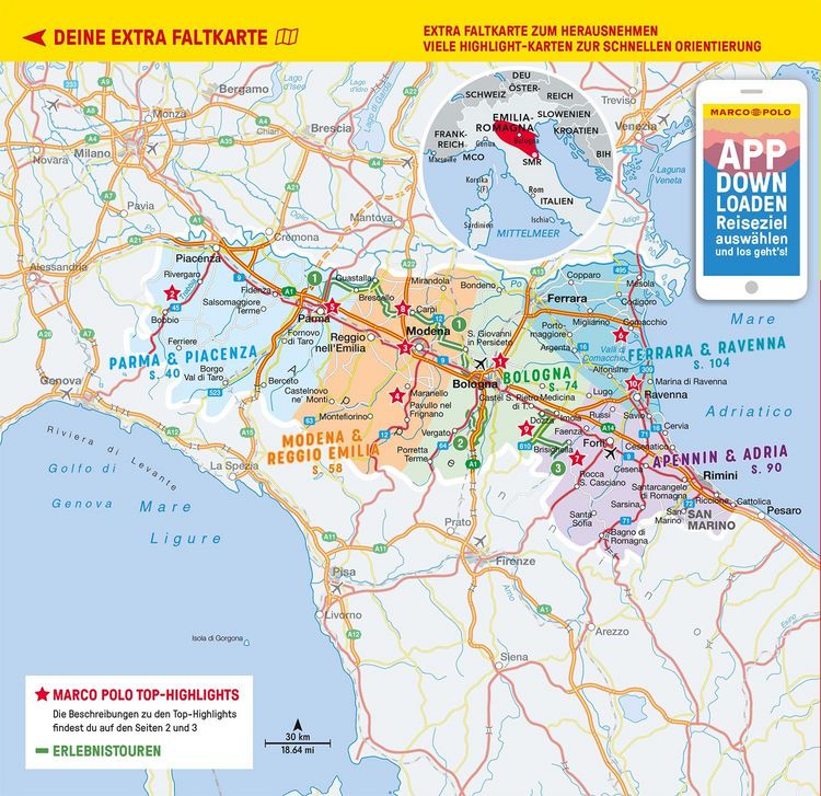 Produktbild: MARCO POLO Reisef&uuml;hrer Emilia-Romagna, Bologna, Parma, Ravenna