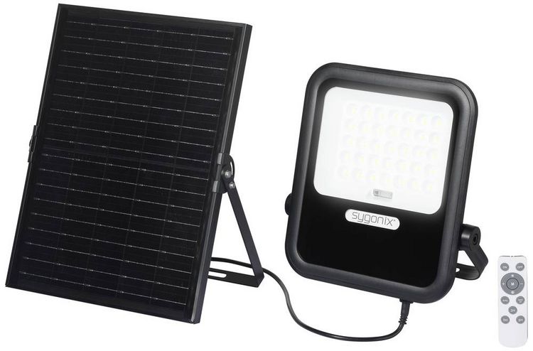 Produktbild: Sygonix SY-6313014 Solar-Wandstrahler 20W Leuchtfarben: Warmwei&szlig;