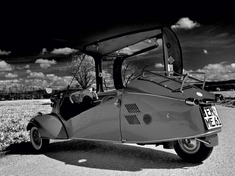 Produktbild: CALVENDO Puzzle Messerschmitt KR 200 in schwarzwei&szlig; 1000 Teile Lege-Gr&ouml;&szlig;e 64 x 48 cm Foto-Puzzle Bild von Ingo Laue