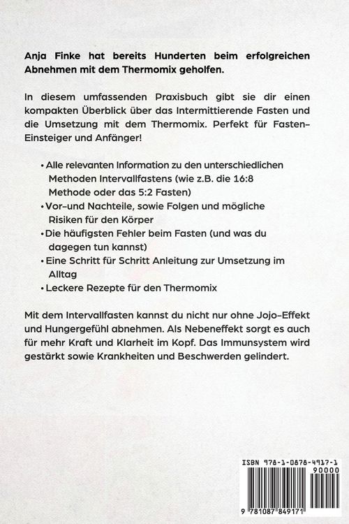 Produktbild: Intervallfasten auf Knopfdruck! Der Fasten-Ratgeber zum Abnehmen mit dem Thermomix. Schnell und gesund schlank werden durch Intermittierendes Fasten wie der 16