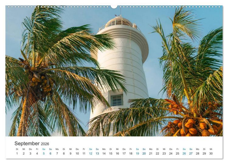 Produktbild: Traumziel Sri Lanka (hochwertiger Premium Wandkalender 2026 DIN A2 quer), Kunstdruck in Hochglanz
