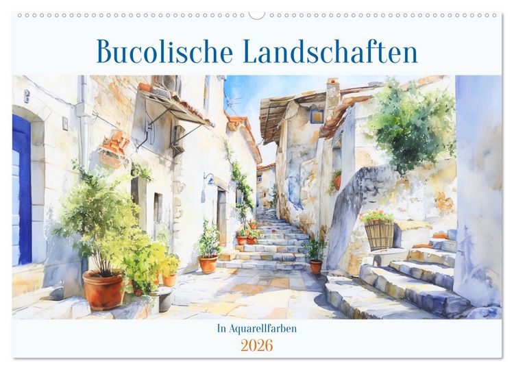 Produktbild: Bucolische Landschaften (Wandkalender 2026 DIN A2 quer), CALVENDO Monatskalender