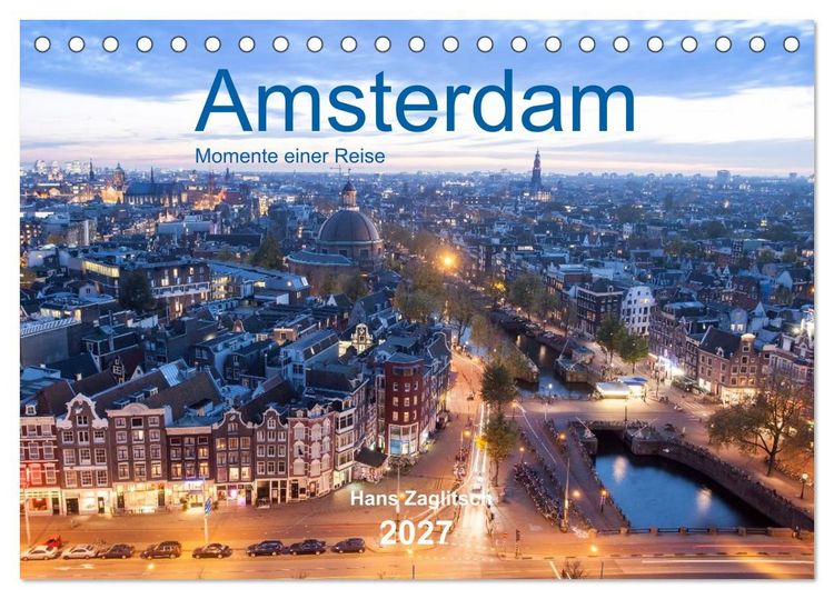Produktbild: Amsterdam - Momente einer Reise (Tischkalender 2027 DIN A5 quer), CALVENDO Monatskalender