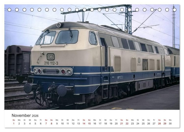 Produktbild: Deutsche Diesellokomotiven (Tischkalender 2026 DIN A5 quer), CALVENDO Monatskalender