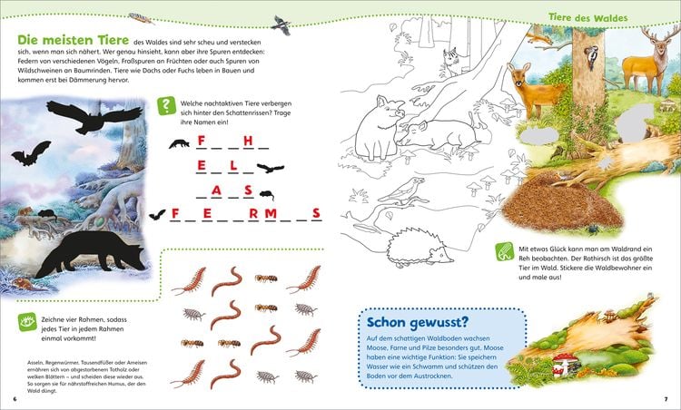 WAS IST WAS Junior Mitmach-Heft Natur entdecken