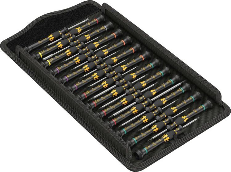 Produktbild: Wera Kraftform ESD Micro Big Pack 1 ESD Schraubendreher-Set 25teilig Kreuzschlitz Phillips, TORX, TORX Plus, Pentalobe, Schlitz, Innen-Sechskant