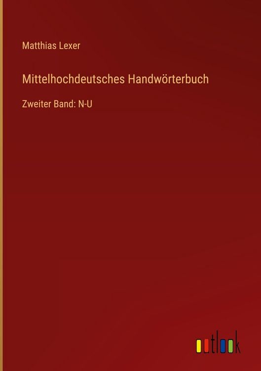 Produktbild: Mittelhochdeutsches Handw&ouml;rterbuch