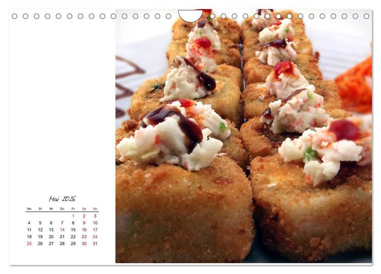 Produktbild: Sashimi und Sushi. Japans K&ouml;stlichkeiten (Wandkalender 2026 DIN A4 quer), CALVENDO Monatskalender