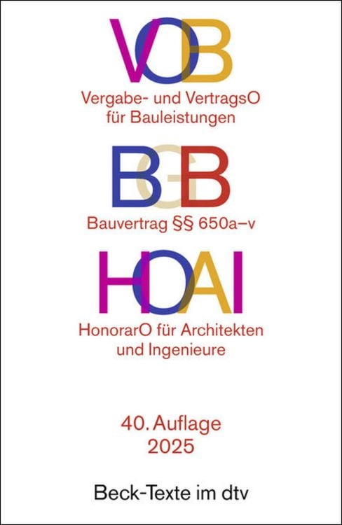 Bild vom Artikel Vob / Bgb / Hoai vom Autor 