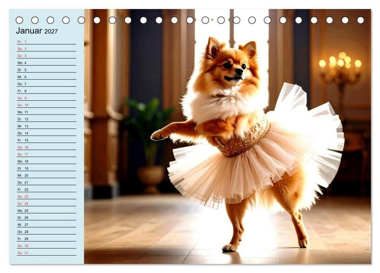 Produktbild: Tierisch kreativ: Hobbies im Tierreich (Tischkalender 2027 DIN A5 quer), CALVENDO Monatskalender