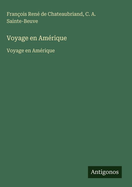 Produktbild: Voyage en Am&eacute;rique