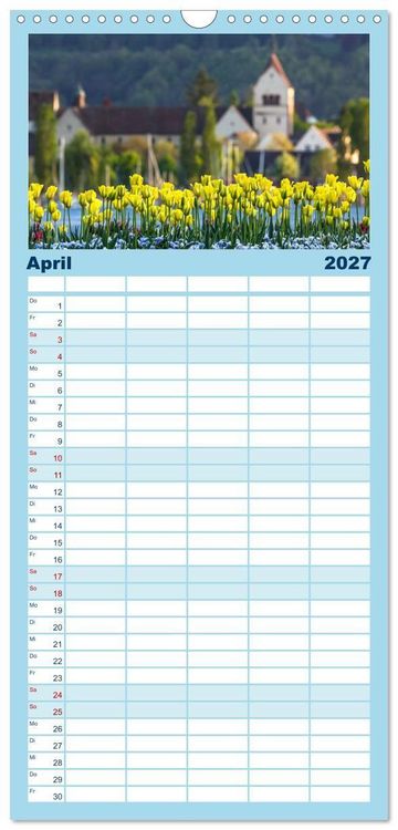 Produktbild: Familienplaner 2027 - Allensbach am Bodensee mit 5 Spalten (Wandkalender, 21 x 45 cm) CALVENDO
