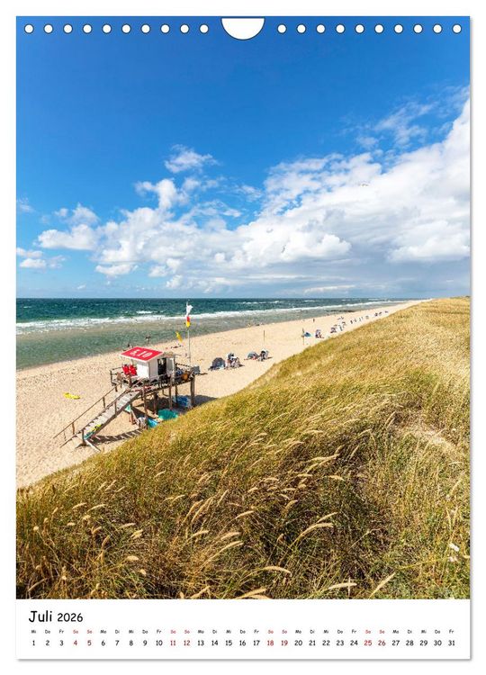 Produktbild: Bezauberndes Sylt (Wandkalender 2026 DIN A4 hoch), CALVENDO Monatskalender