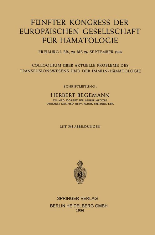 Produktbild: F&uuml;nfter Kongress der Europ&auml;ischen Gesellschaft f&uuml;r H&auml;matologie