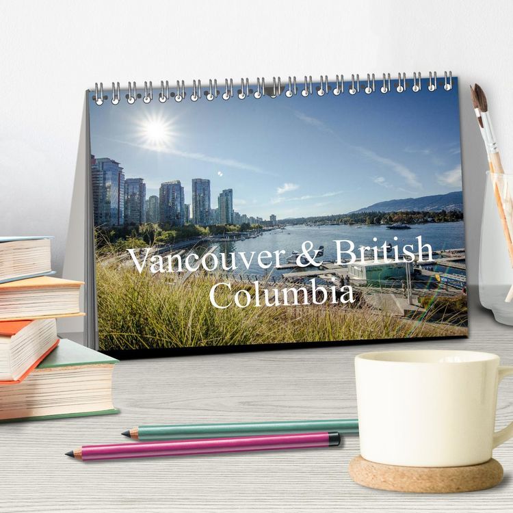 Produktbild: Vancouver & British Columbia (Tischkalender 2026 DIN A5 quer), CALVENDO Monatskalender